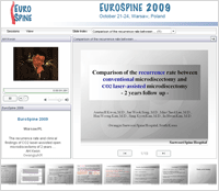 European Spine 학회 - 구연발표 이미지