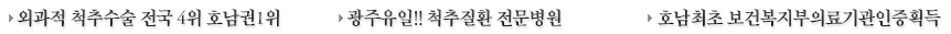 외과적 척추수술 전국4위 호남권1위, 서울우리들병원 출신 의료진 진료, 외국인의사 척추진료센터